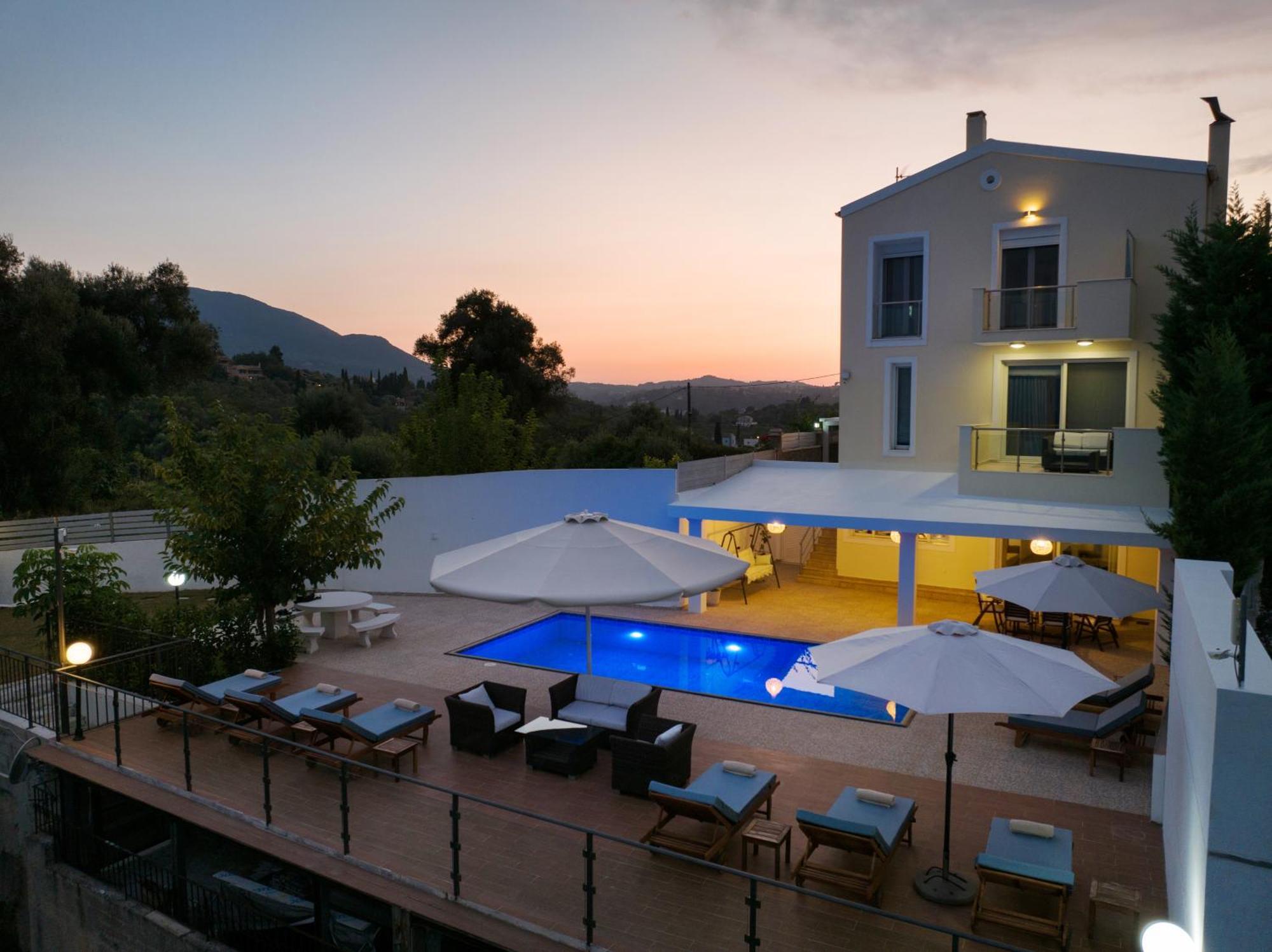 Luxury Villa Alexandros Corfu Перама Екстериор снимка